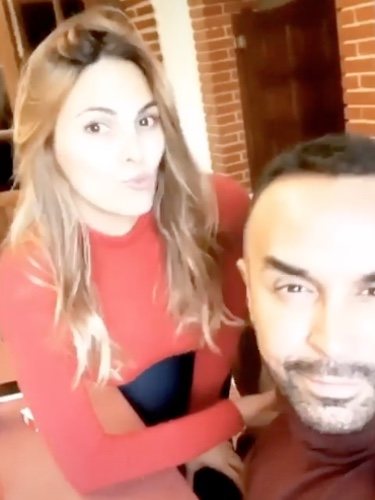 Irene Rosales y Luis Rollán en Nochevieja / Instagram