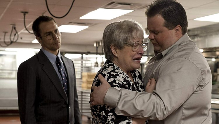 Sam Rockwell, Kathy Bates y Paul Walter Hauser en 'Richard Jewell'