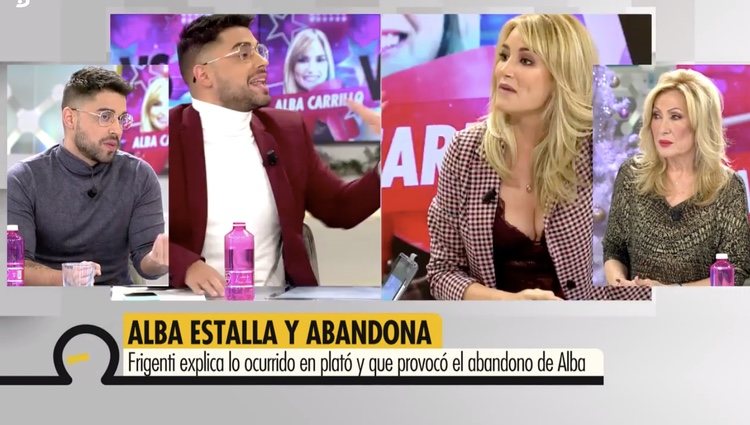 Miguel Frigenti hablando de Alba Carrillo en 'Ya es mediodía'/ Foto: telecinco.es 