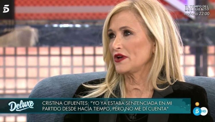 Cristina Cifuentes en 'Sábado Deluxe'