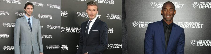 Pau Gasol, David Beckham y Kobe Bryant amadrinan la presentación del canal Time Warner Sports