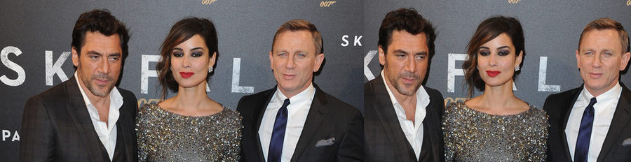 Javier Bardem, Bérénice Marlohe y Daniel Craig llevan 'Skyfall' hasta París