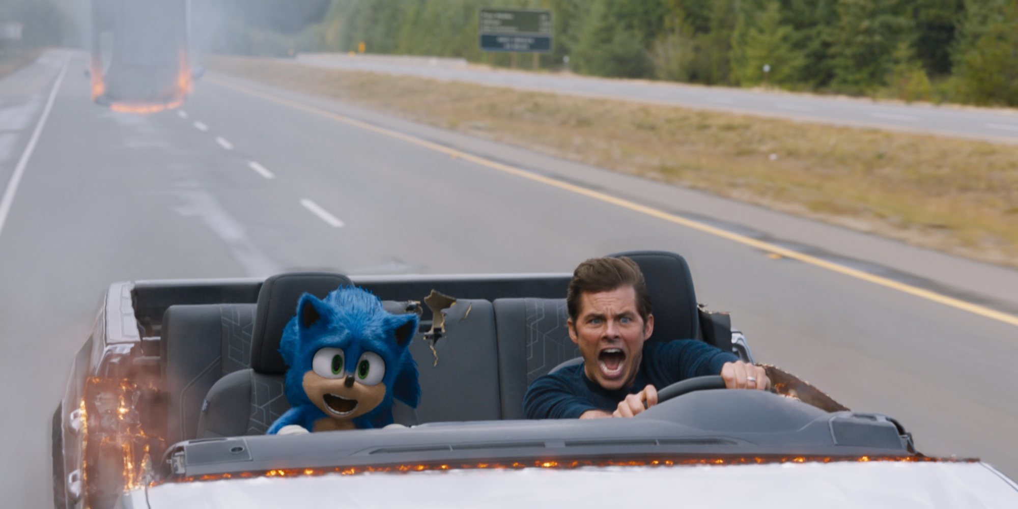 El loco viaje de James Marsden y Sonic en este clip exclusivo de 'Sonic: La Película'