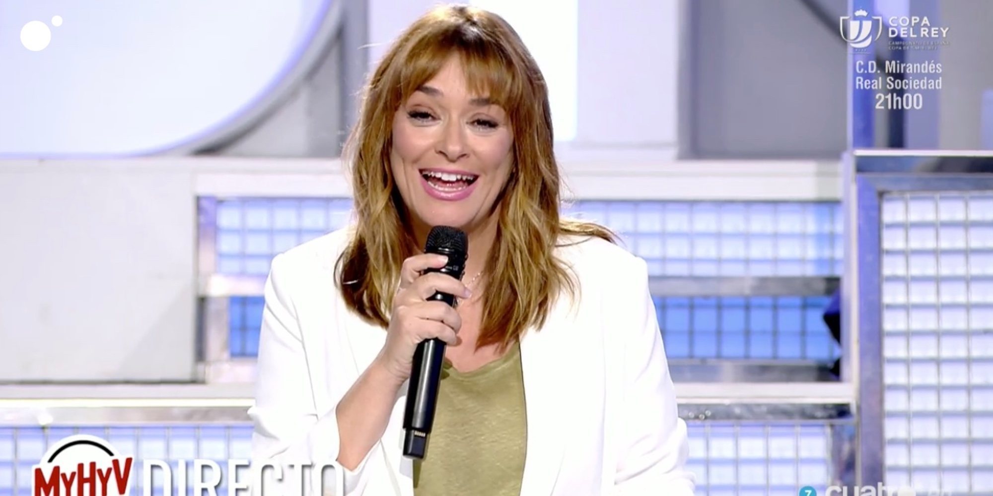 Toñi Moreno se reincorpora a 'MyHyV' tras su baja maternal muy agradecida con Nagore Robles