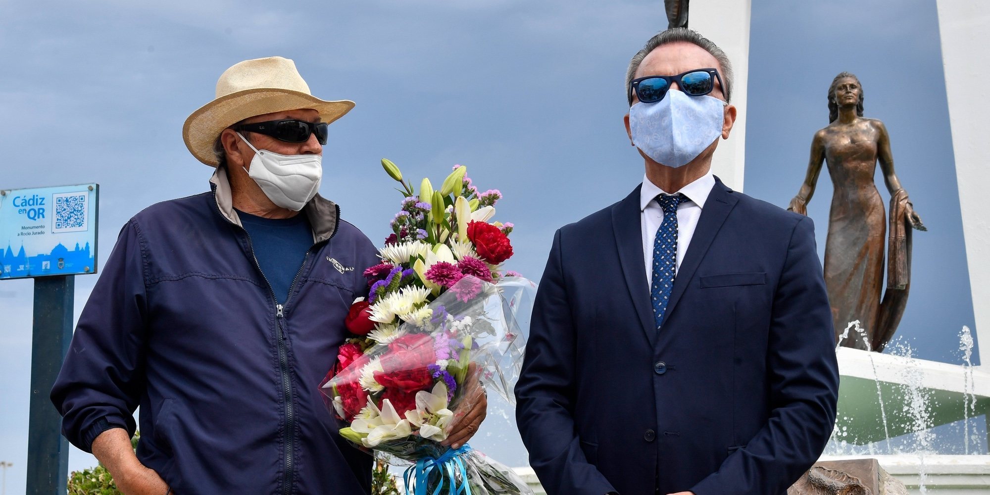 Amador Mohedano y José Ortega Cano rinden homenaje a Rocío Jurado 14 años después de su muerte