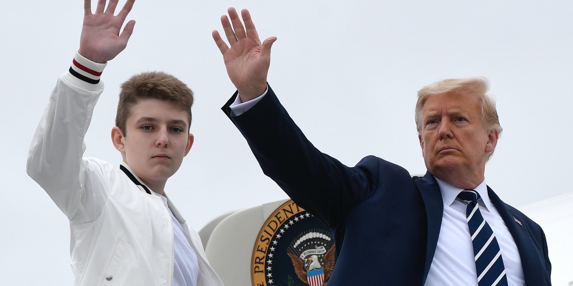 El hijo menor de Donald Trump, Barron, también se contagió de coronavirus