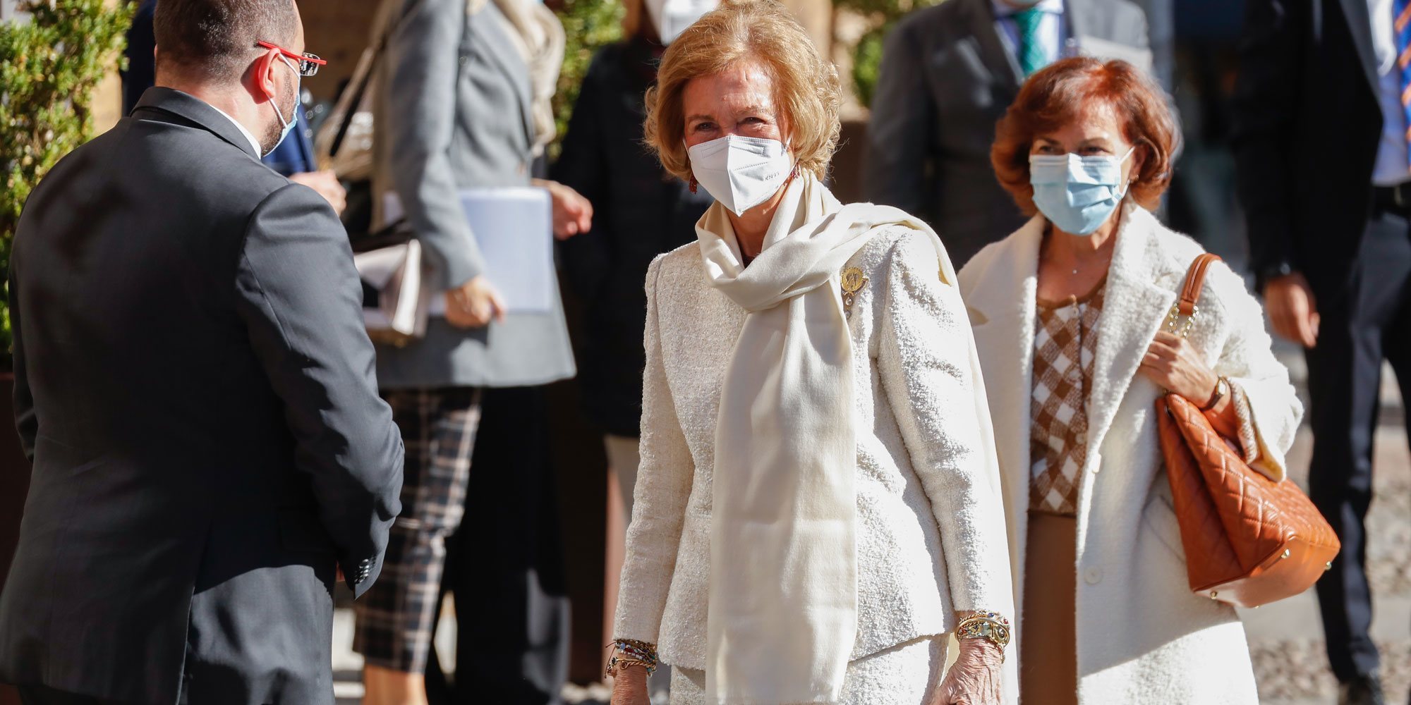 La reacción de la Reina Sofía ante una pregunta sobre el Rey Juan Carlos