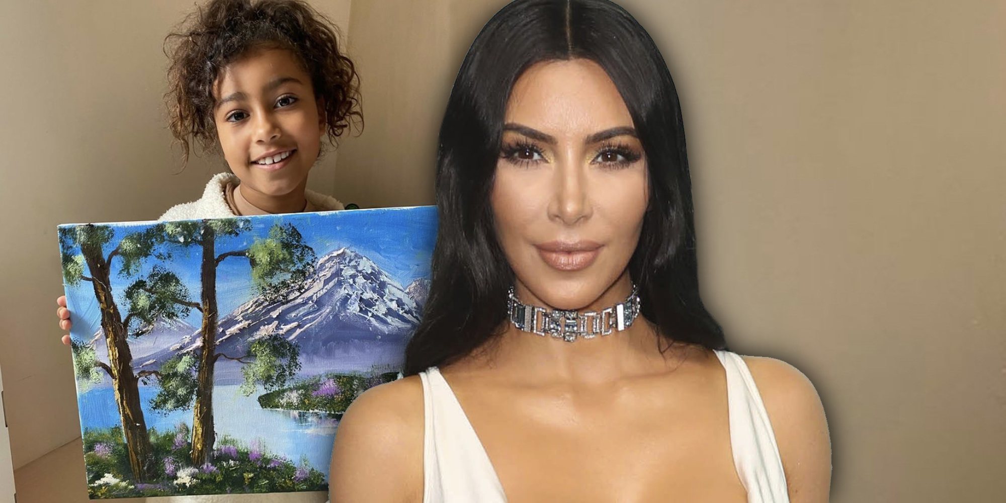 Kim Kardashian, muy enfadada con los que se burlan del cuadro que ha pintado su hija North West