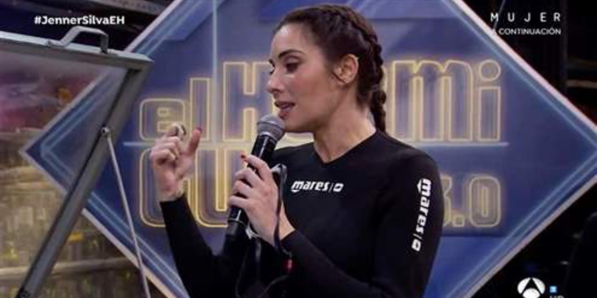 Pilar Rubio se supera a sí misma enfrentándose a un reto acuático muy angustioso en 'El Hormiguero'