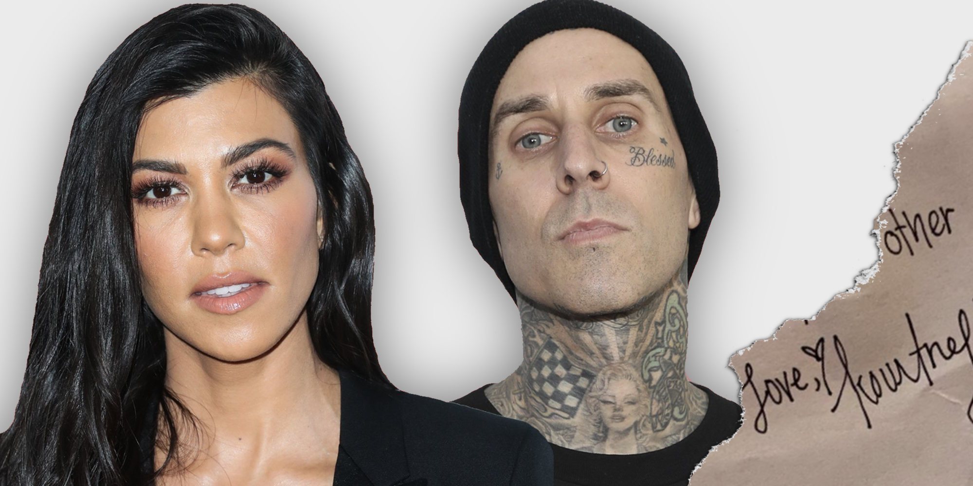 La romántica notita que Kourtney Kardashian le ha dejado a Travis Barker y de la que él ha querido presumir