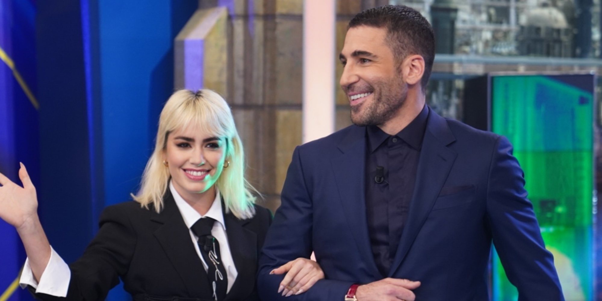 El buen rollo de Miguel Ángel Silvestre con Lali Espósito en 'El Hormiguero': "Estoy loquito por ella"