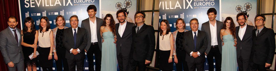 Andrés Velencoso y Clara Lago presentan 'Fin' en Sevilla con los Duques de Alba como invitados