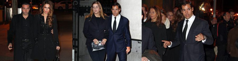 Enrique Ponce, Paloma Cuevas, Luis Alfonso de Borbón y Margarita Vargas acuden al funeral de Federico Trenor