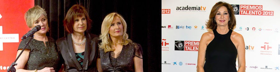 Inés Ballester, Nieves Herrero y Ana Rosa Quintana arropan a Concha García Campoy en los Premios Talento 2012