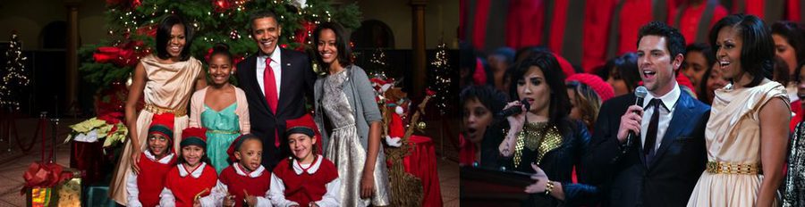 Los Obama cantan villancicos en el concierto 'Christmas in Washington' acompañados de PSY y Demi Lovato