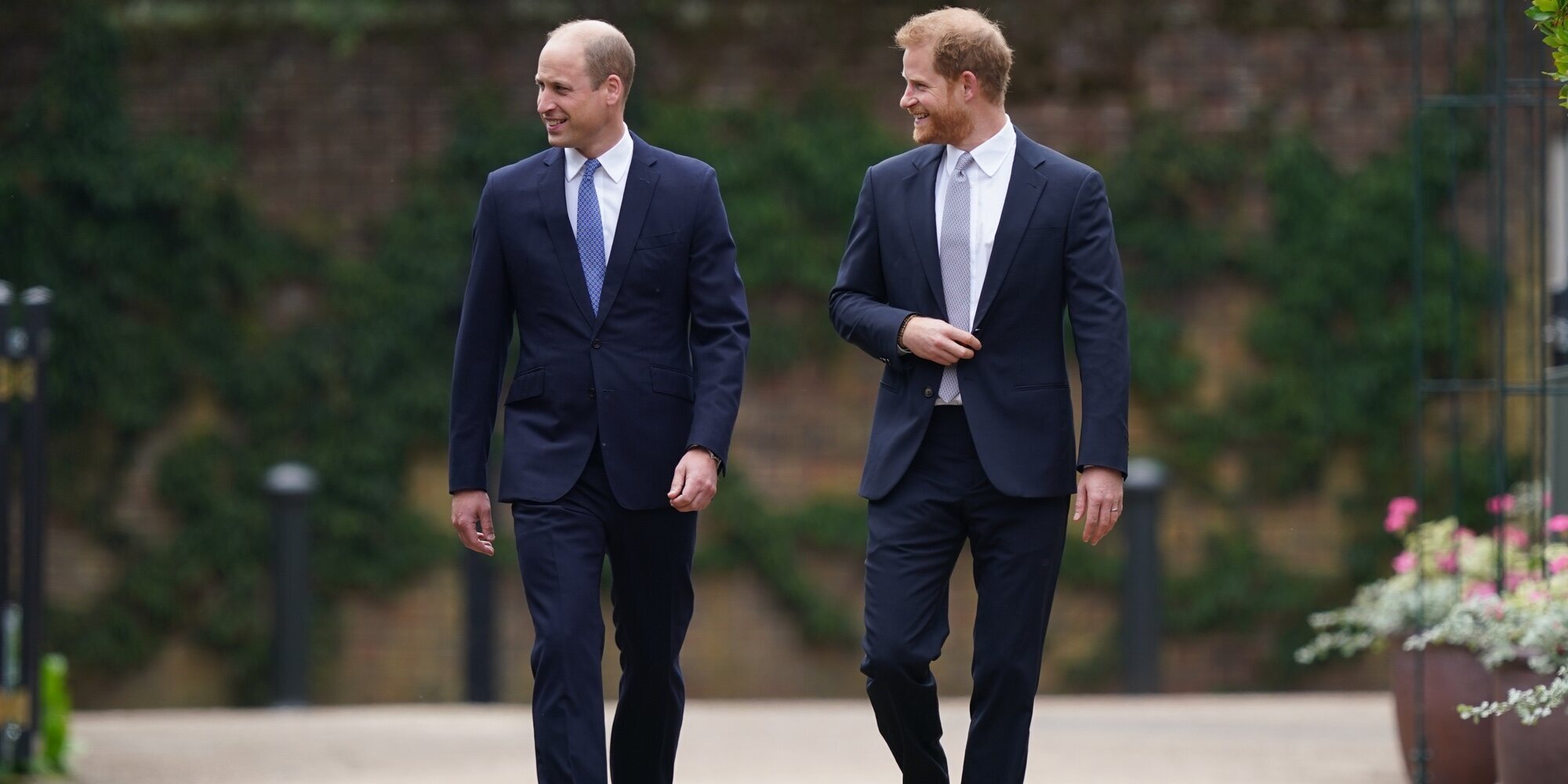 Así fue el reencuentro de los Príncipes Guillermo y Harry en la inauguración de la estatua de Lady Di