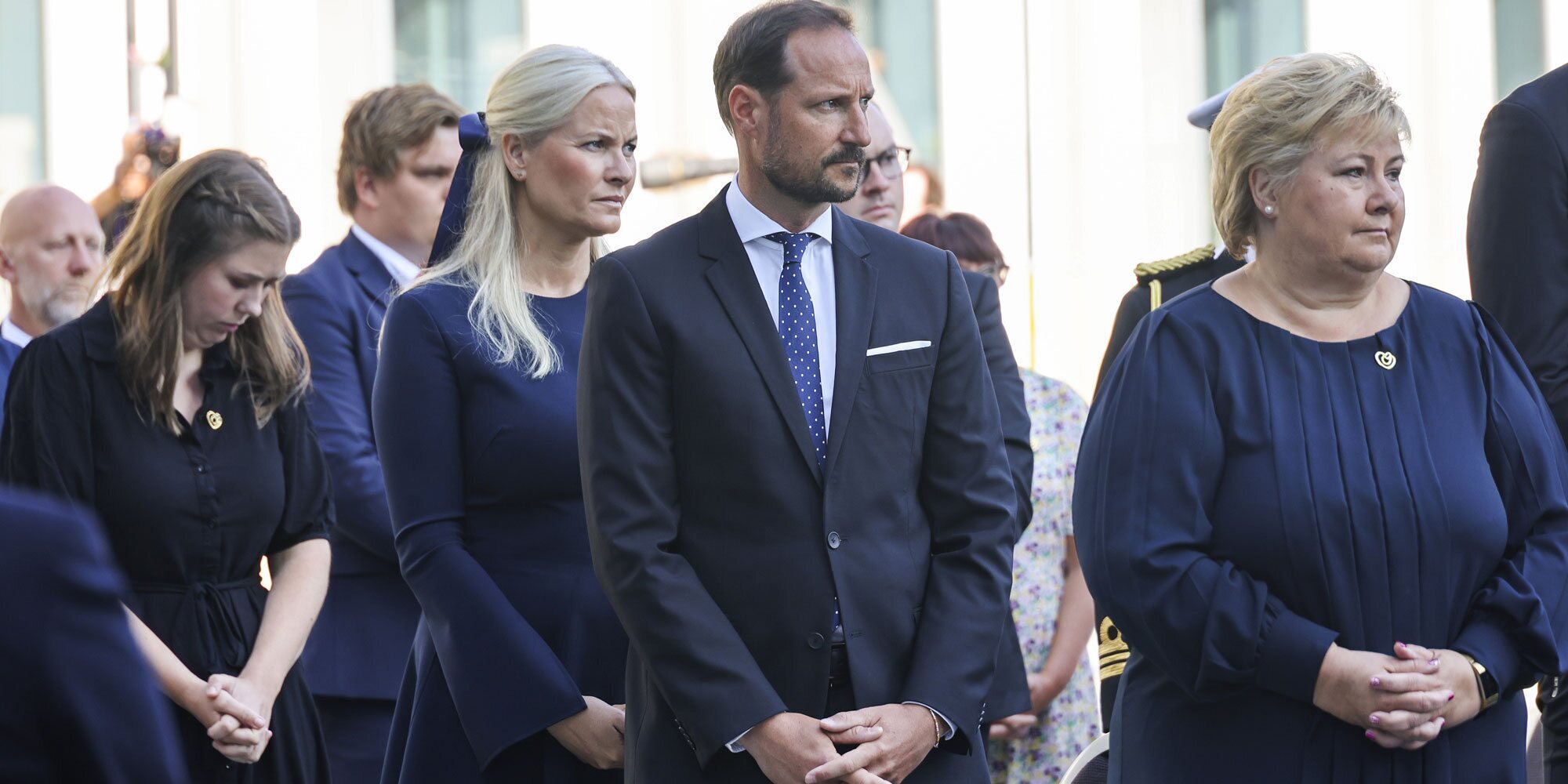 El dolor de la Familia Real Noruega en las ceremonias por el décimo aniversario del atentado de Utøya