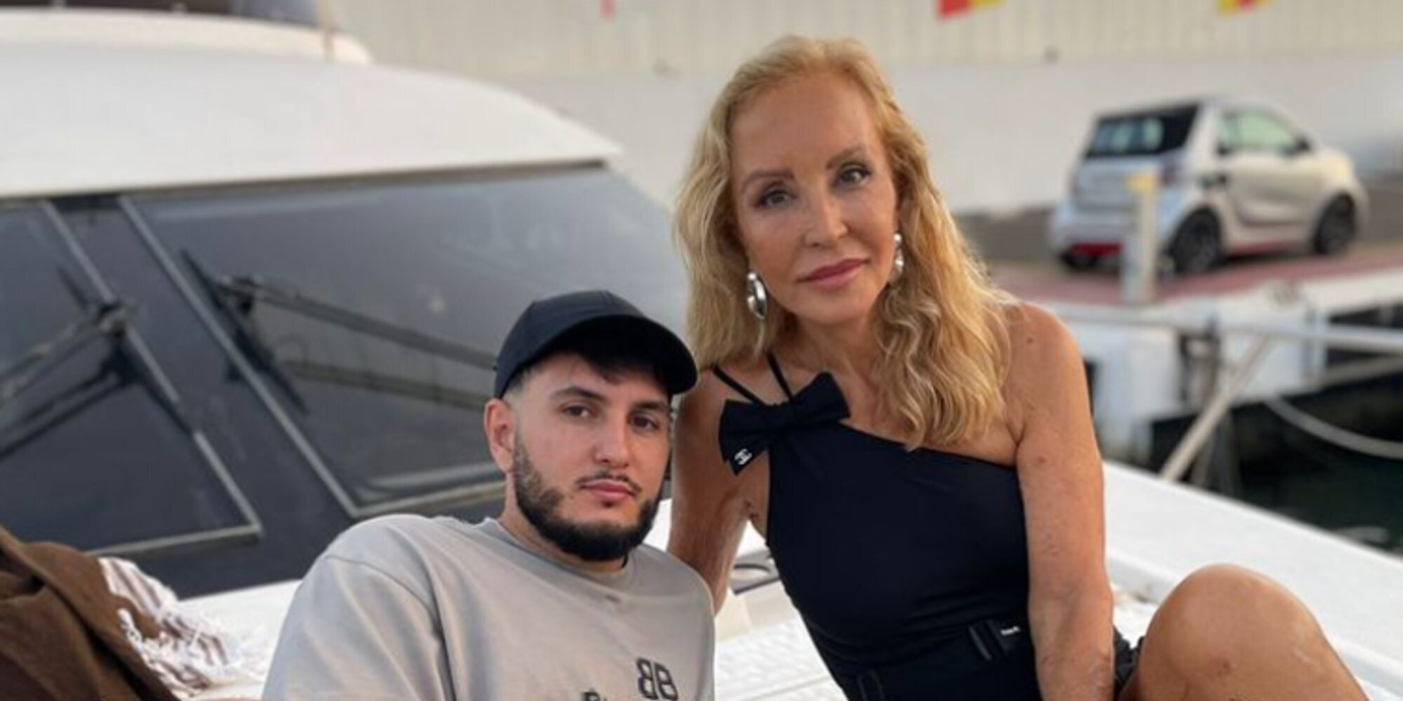 Omar Montes le copia la foto a C. Tangana a bordo de un yate con Carmen Lomana