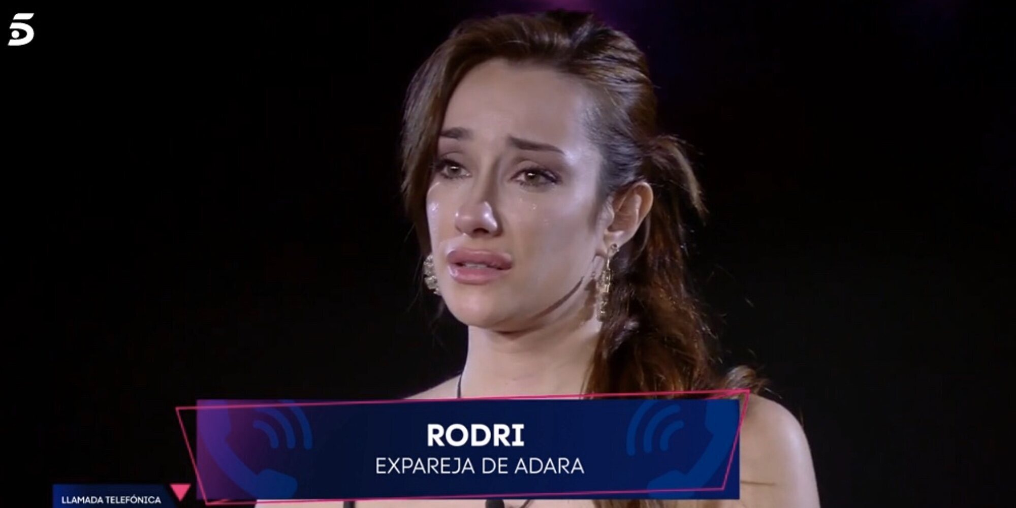 Adara se rompe al escuchar a Rodri Fuertes en 'Secret Story': "Te quiero mucho aunque esté así la situación"