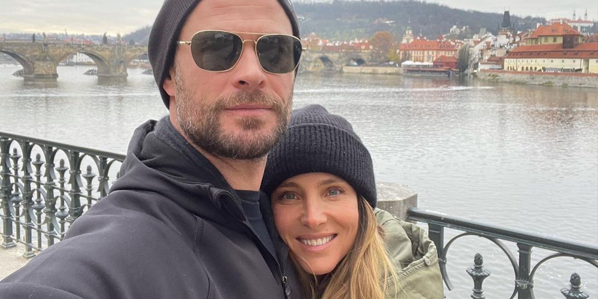 Elsa Pataky y Chris Hemsworth disfrutan de una escapada en Praga con sus tres hijos