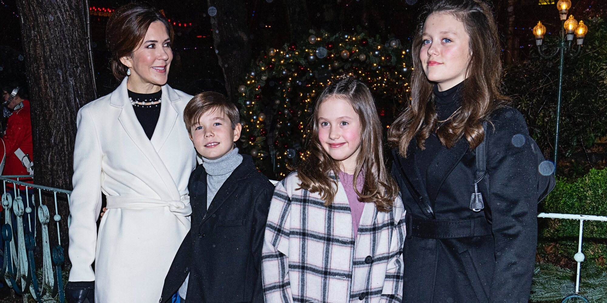 Mary de Dinamarca y sus hijos Isabel, Vicente y Josefina apoyan a Margarita de Dinamarca en su gran noche