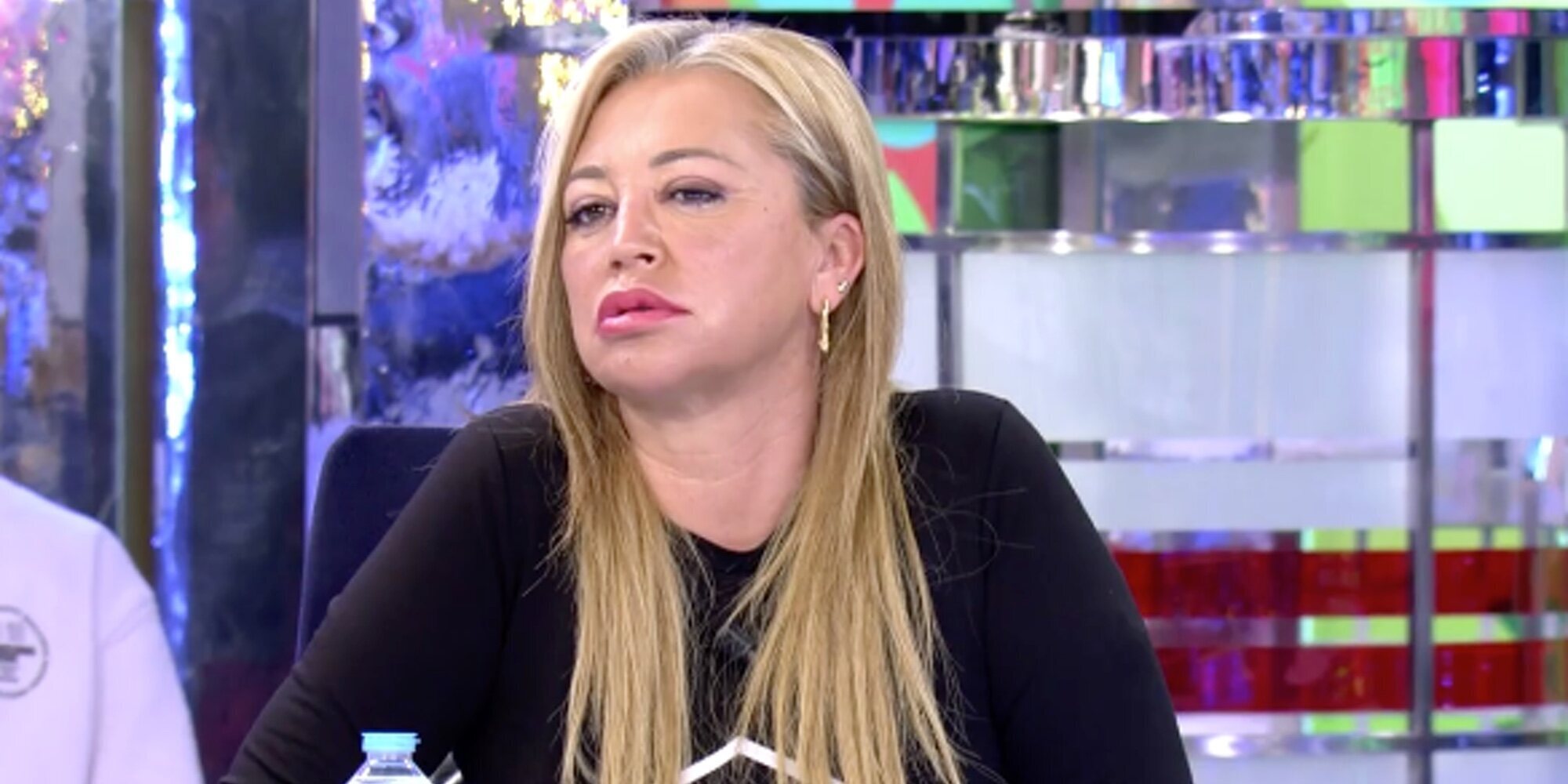 Belén Esteban sale del plató de 'Sálvame' llorando tras un enfrentamiento con María Patiño