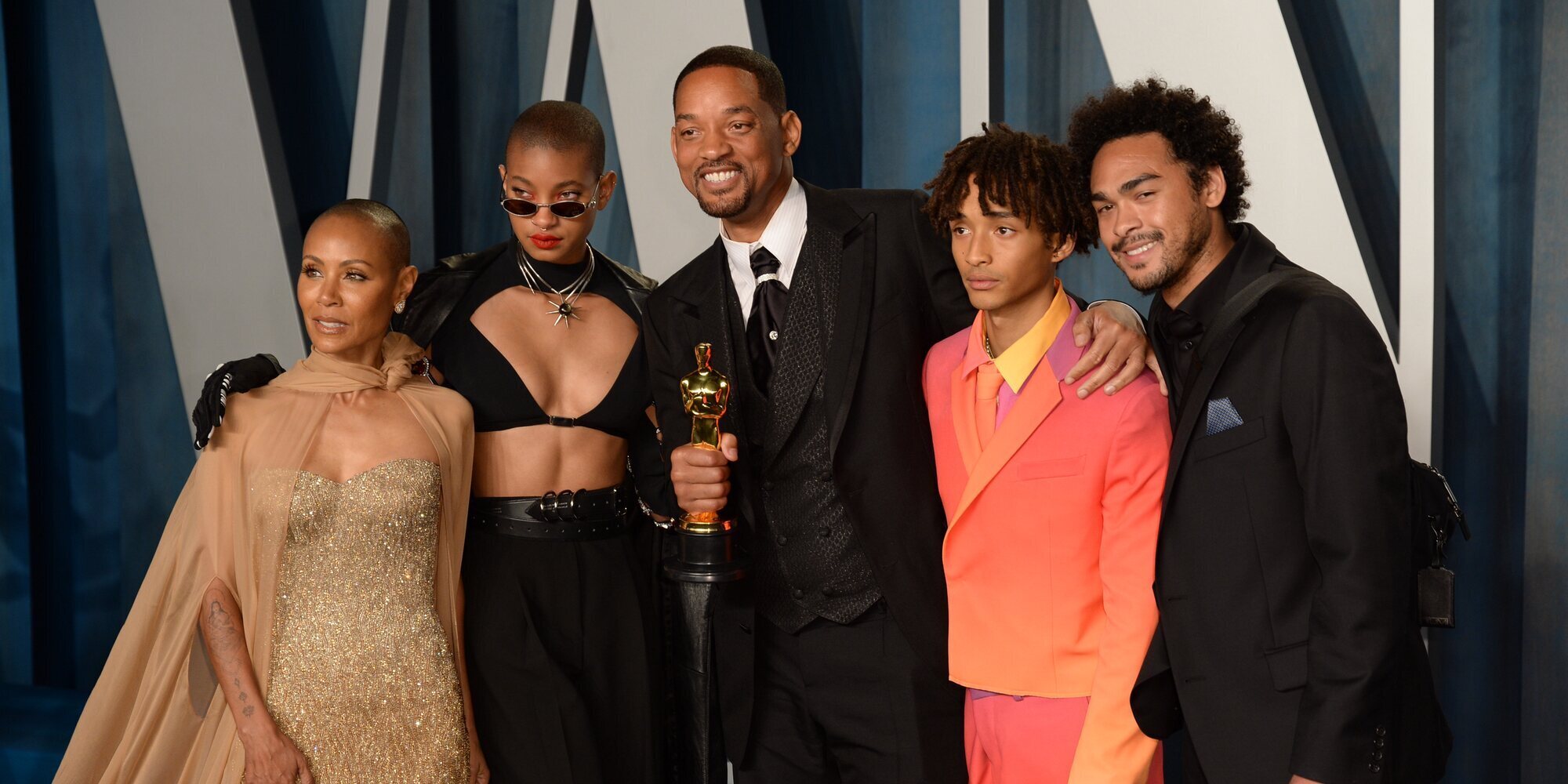 Will Smith se rodea de Jada Pinkett y sus hijos para asistir a la fiesta de Vanity Fair tras los Oscar 2022