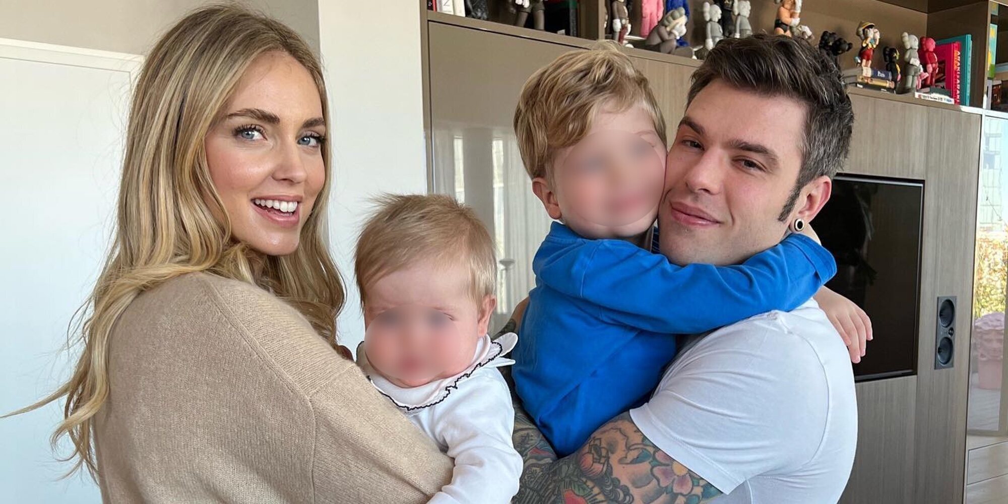 Así fue el reencuentro de Fedez, marido de Chiara Ferragni, con sus hijos tras su ingreso en el hospital