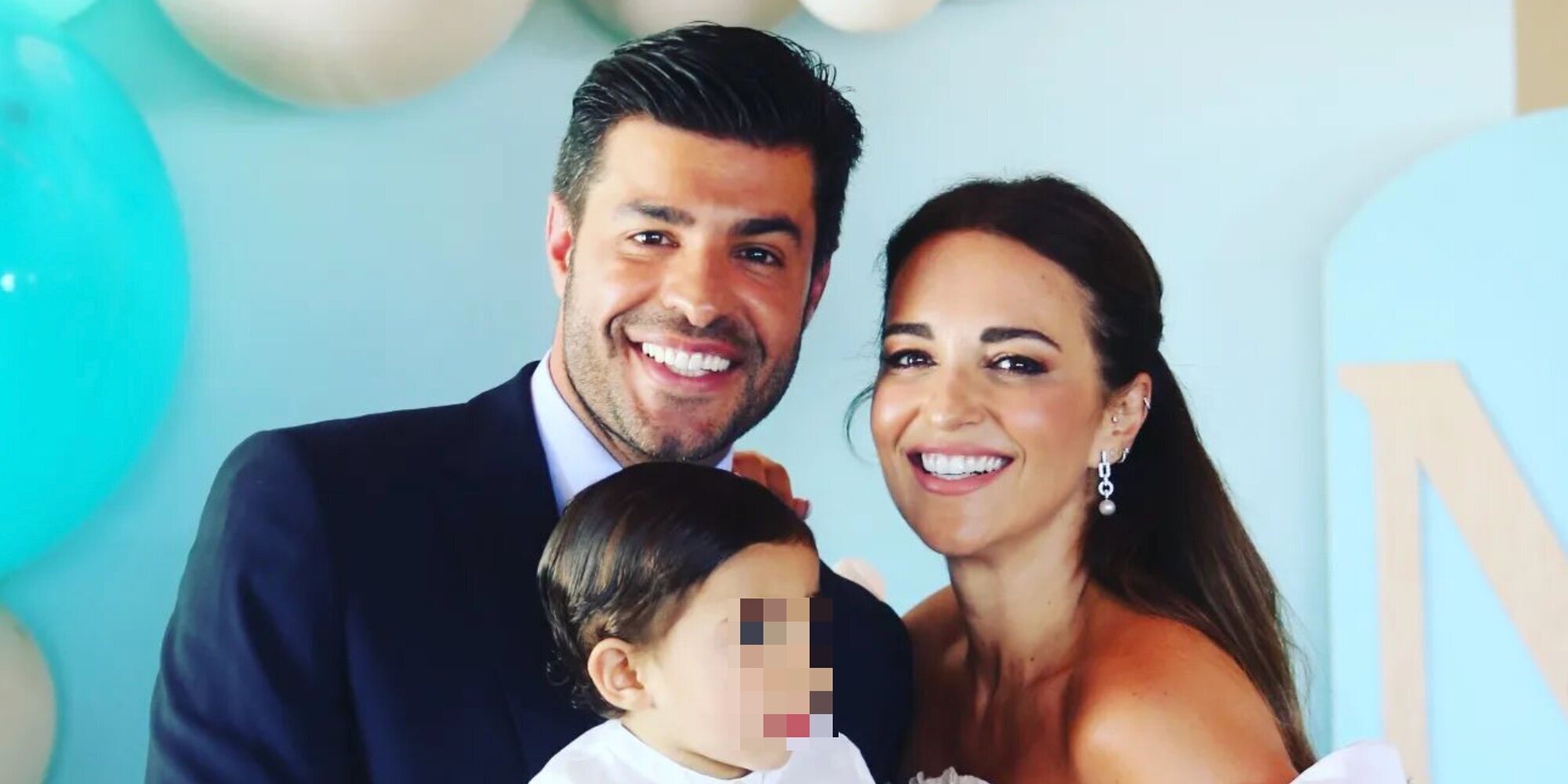 Paula Echevarría y Miguel Torres, felices en la celebración del bautizo de su hijo Miki