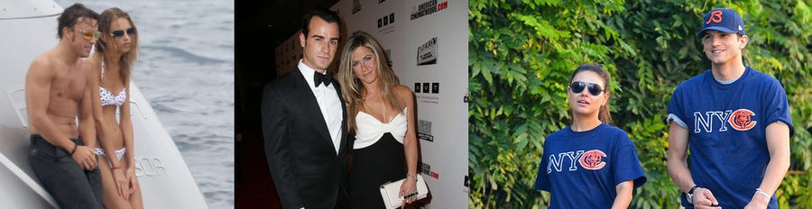 Fernando Alonso y Dasha Kapustina, Jennifer Aniston y Justin Theroux, Mila Kunis y Kutcher,... las parejas de 2012