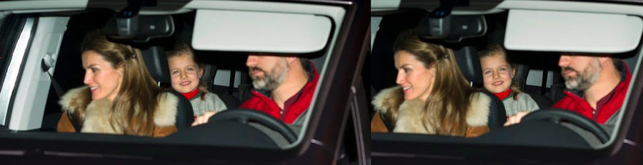 Los Príncipes Felipe y Letizia y las Infantas Leonor y Sofía pasan la tarde de Reyes en casa de Jesús Ortiz