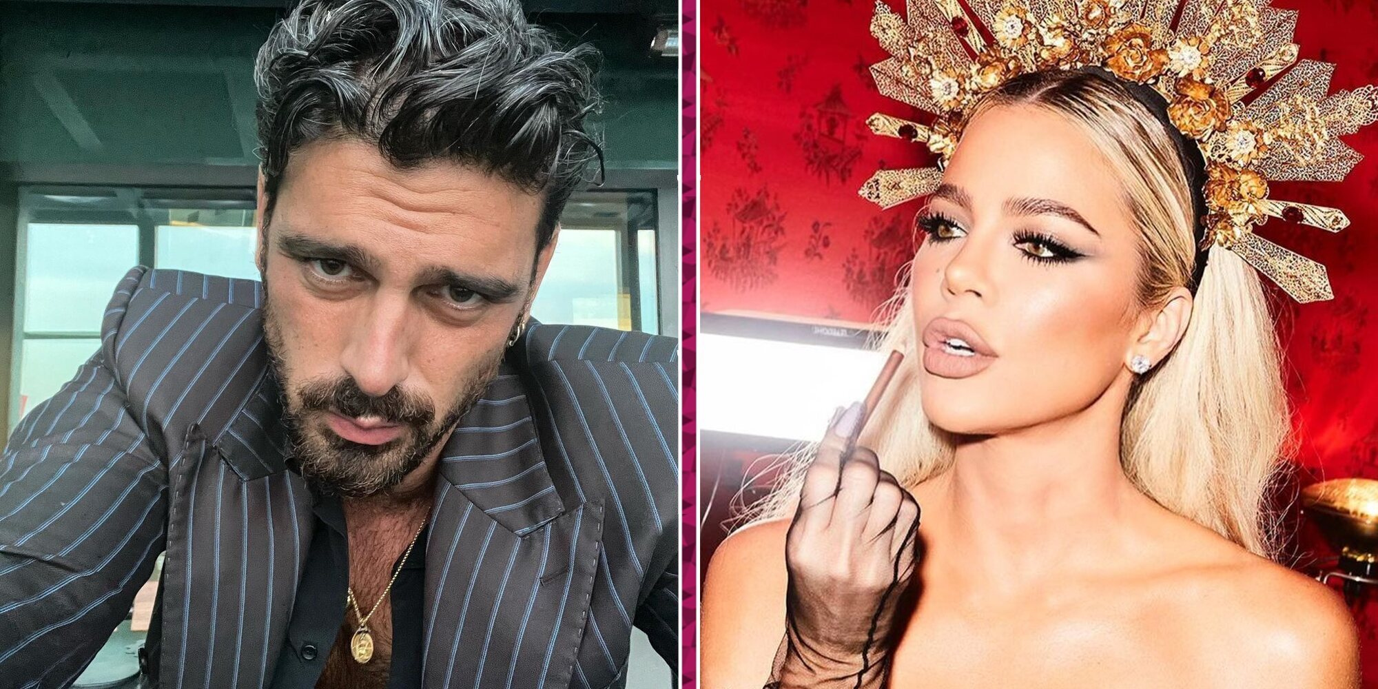 Khloé Kardashian y Michele Morrone, el inesperado 'shippeo' que casi eclipsa la colección de Kim para Dolce&Gabbana