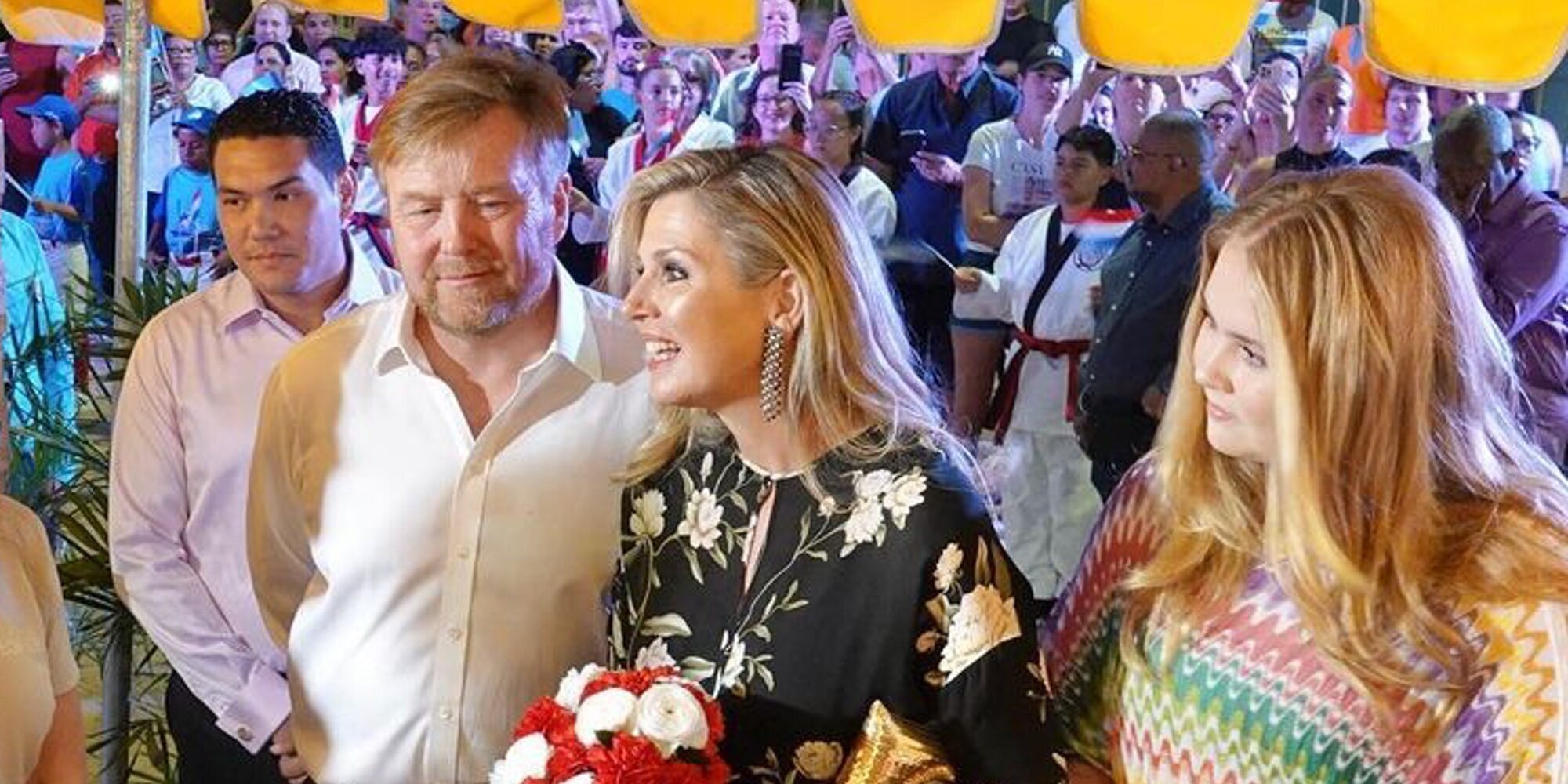 Máxima de Holanda sorprende con su ritmo bailando en su divertida despedida de Aruba junto a Guillermo Alejandro y Amalia