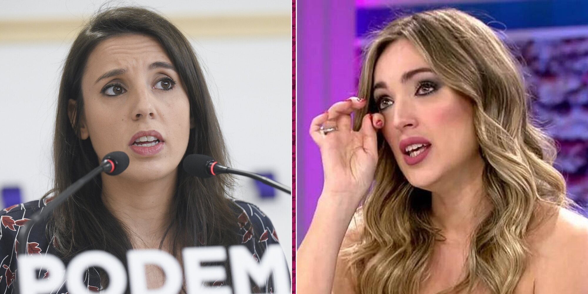 Marta Riesco le pide ayuda a Irene Montero como ya hizo Antonio David Flores por los ataques que recibe de 'Sálvame'