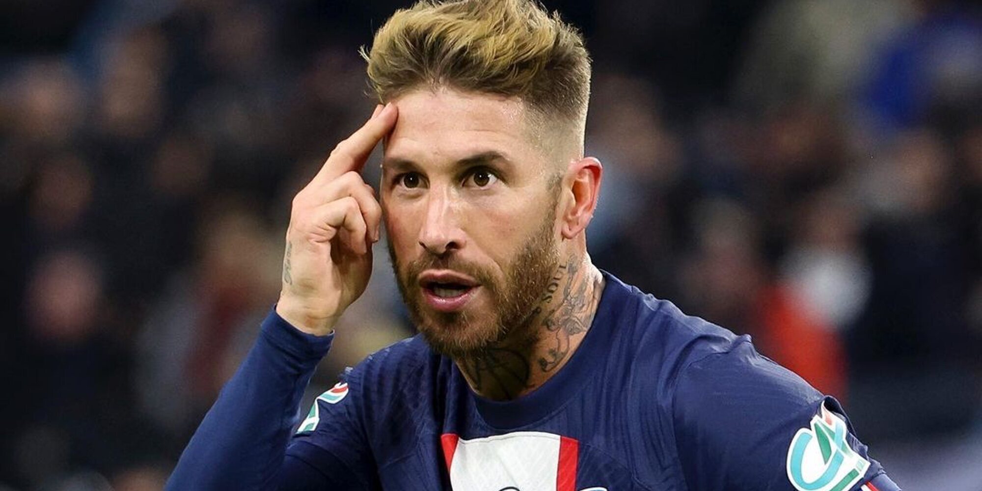 El violento y feo gesto de Sergio Ramos con un fotógrafo tras perder el PSG contra el Bayern