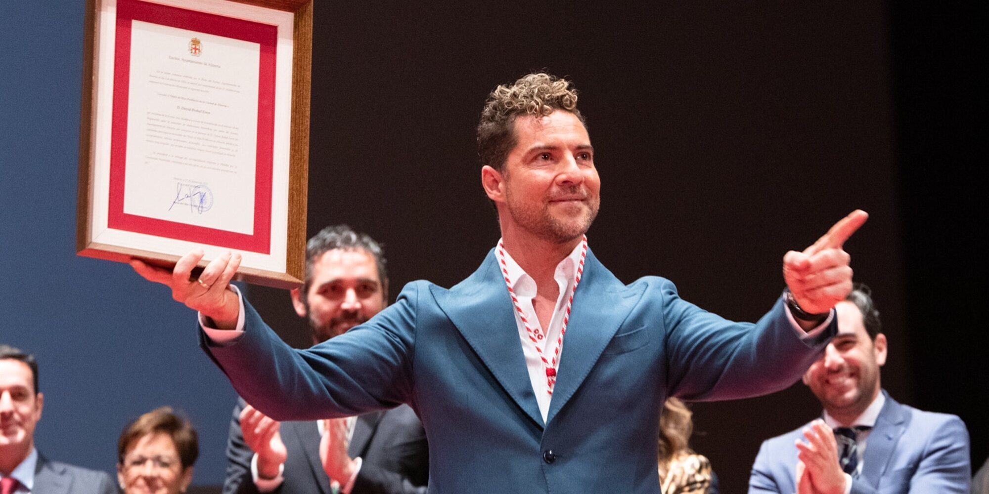 David Bisbal, feliz y pletórico al ser nombrado Hijo Predilecto de Almería