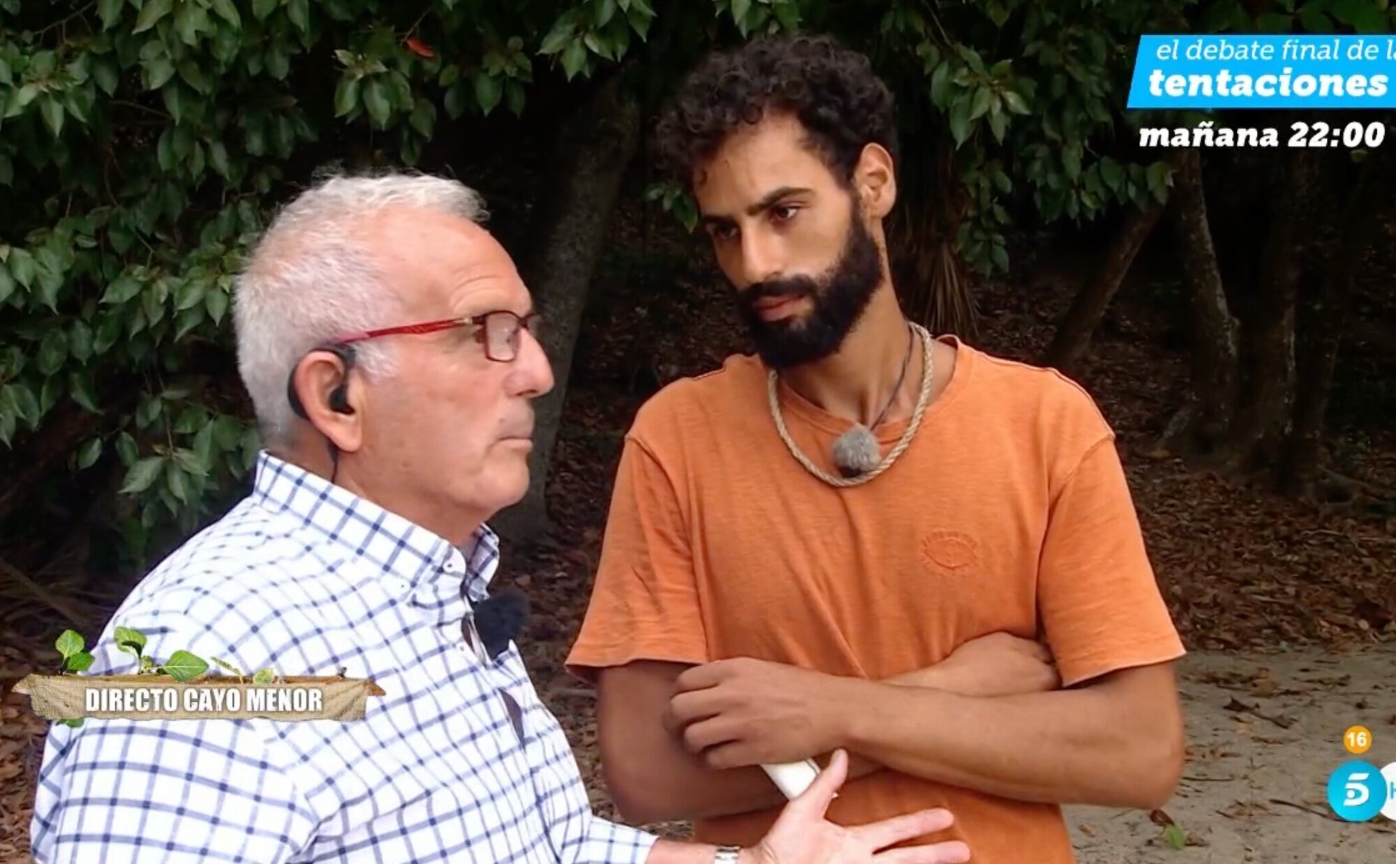 'Supervivientes 2023: Así ha sido el encuentro cara a cara entre Asraf y Fernando Bollo, abuelo de Alma y Manuel