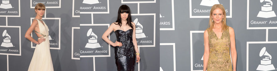 Taylor Swift, Beyoncé, Nicole Kidman y Carly Rae Jepsen pasean por la alfombra roja de los Grammy 2013