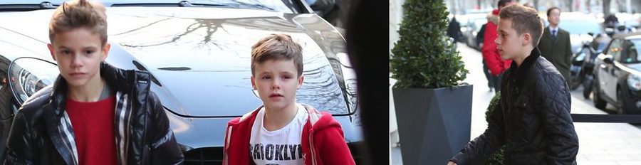 David y Victoria Beckham celebran el 8 cumpleaños de su hijo Cruz acompañados por Brooklyn y Romeo en París