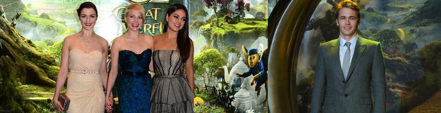 Rachel Weisz se une a Michelle Williams, Mila Kunis y James Franco en el estreno de 'Oz, un mundo de fantasía' en Londres