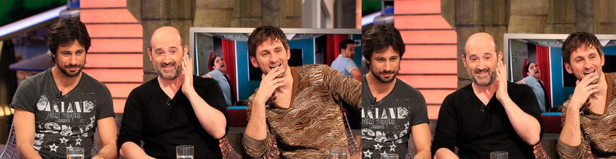 Hugo Silva, Raúl Arévalo y Javier Cámara se divierten en 'El hormiguero' promocionando 'Los amantes pasajeros'