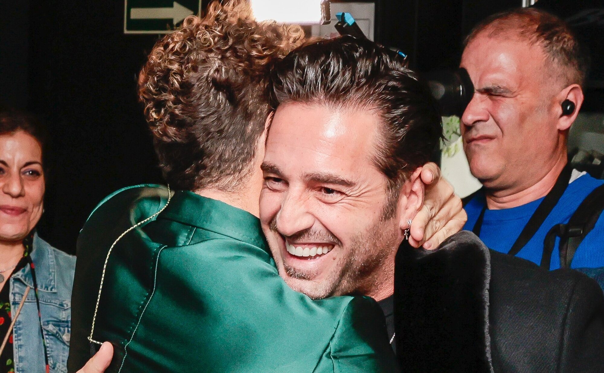 El efusivo abrazo de David Bisbal y David Bustamante tras años sin verse