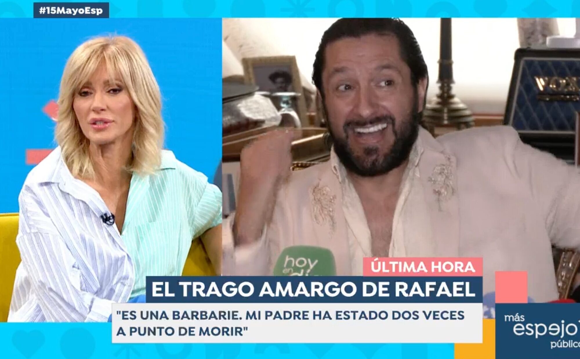 Susanna Griso estalla contra Rafael Amargo por promocionar su entrevista en Telecinco ante el micrófono de Antena 3