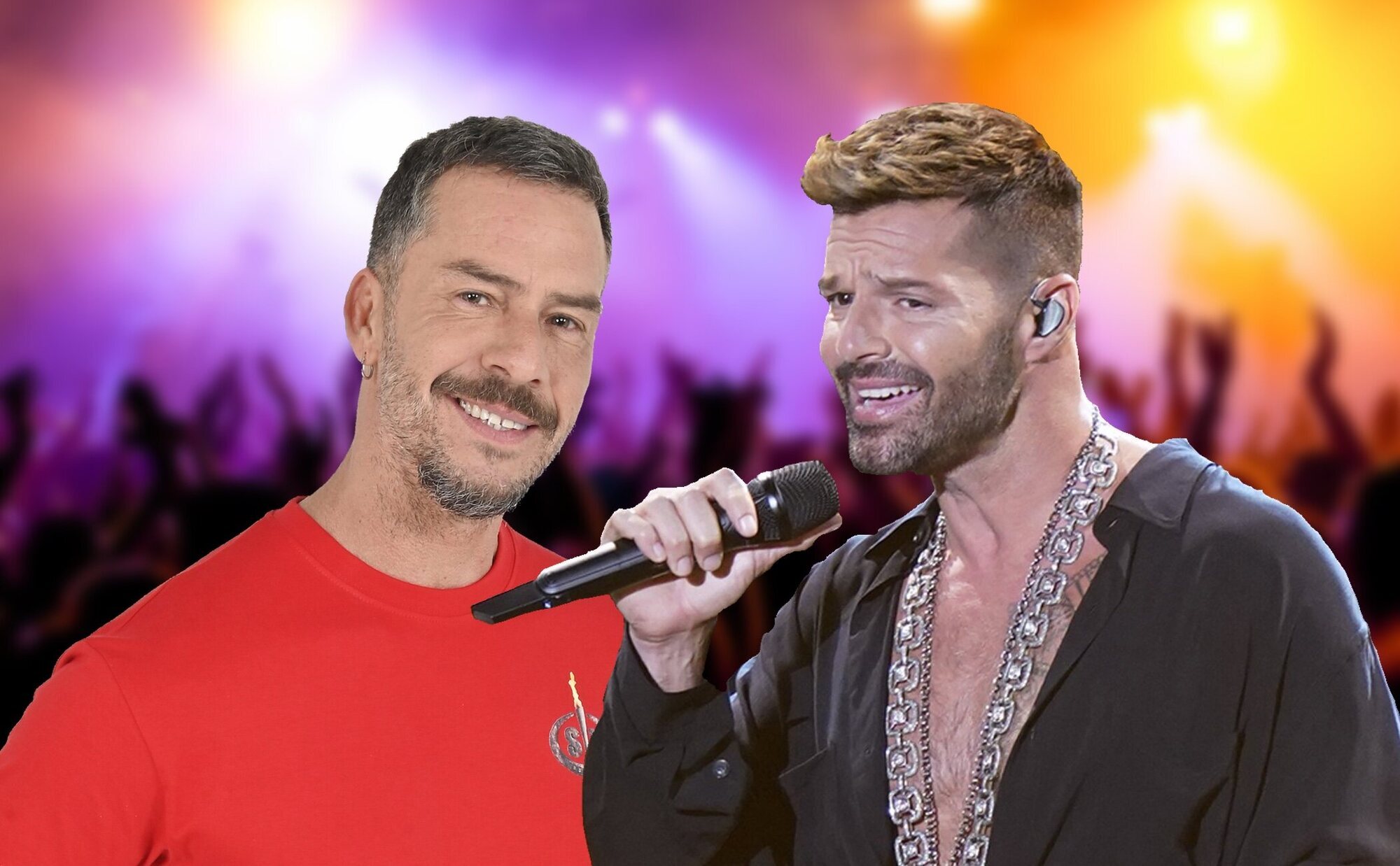 La nueva amistad del momento: Ricky Martin y Nacho Palau, pillados muy cariñosos en un concierto en A Coruña