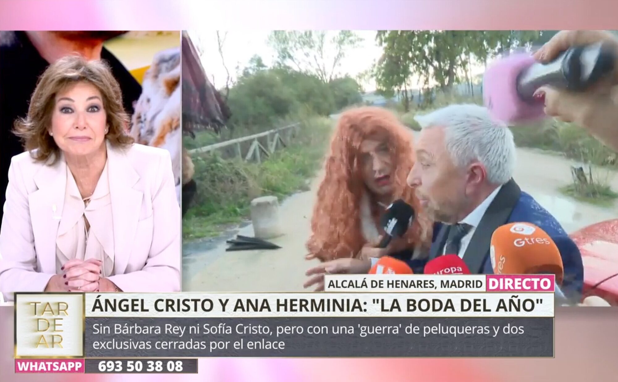 El encontronazo de Parada con Ana Rosa Quintana en directo con la presencia Sonsoles Ónega y Víctor Sandoval en su programa