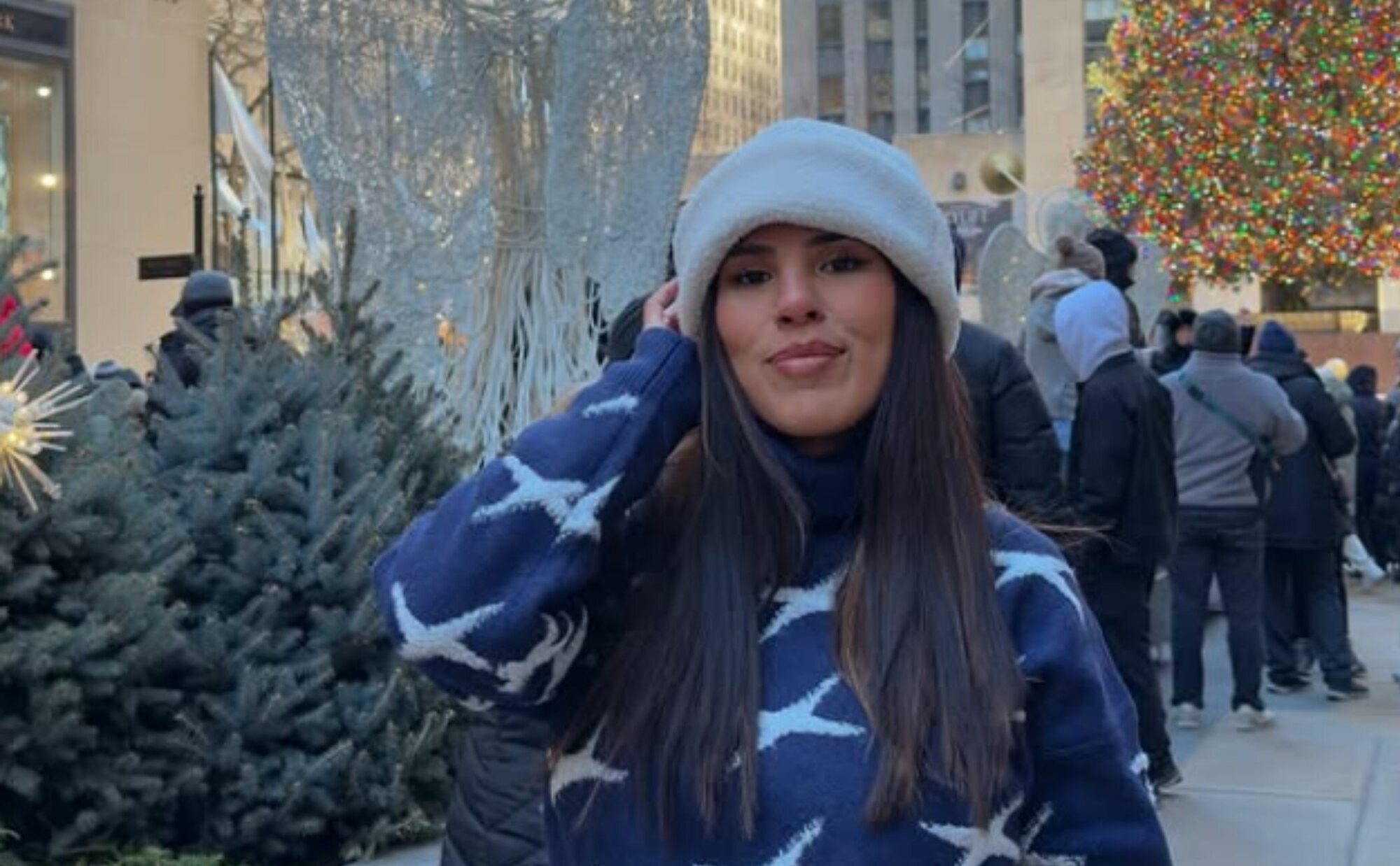 Isa Pantoja disfruta de la Navidad en Nueva York junto a Asraf Beno y su hijo Alberto