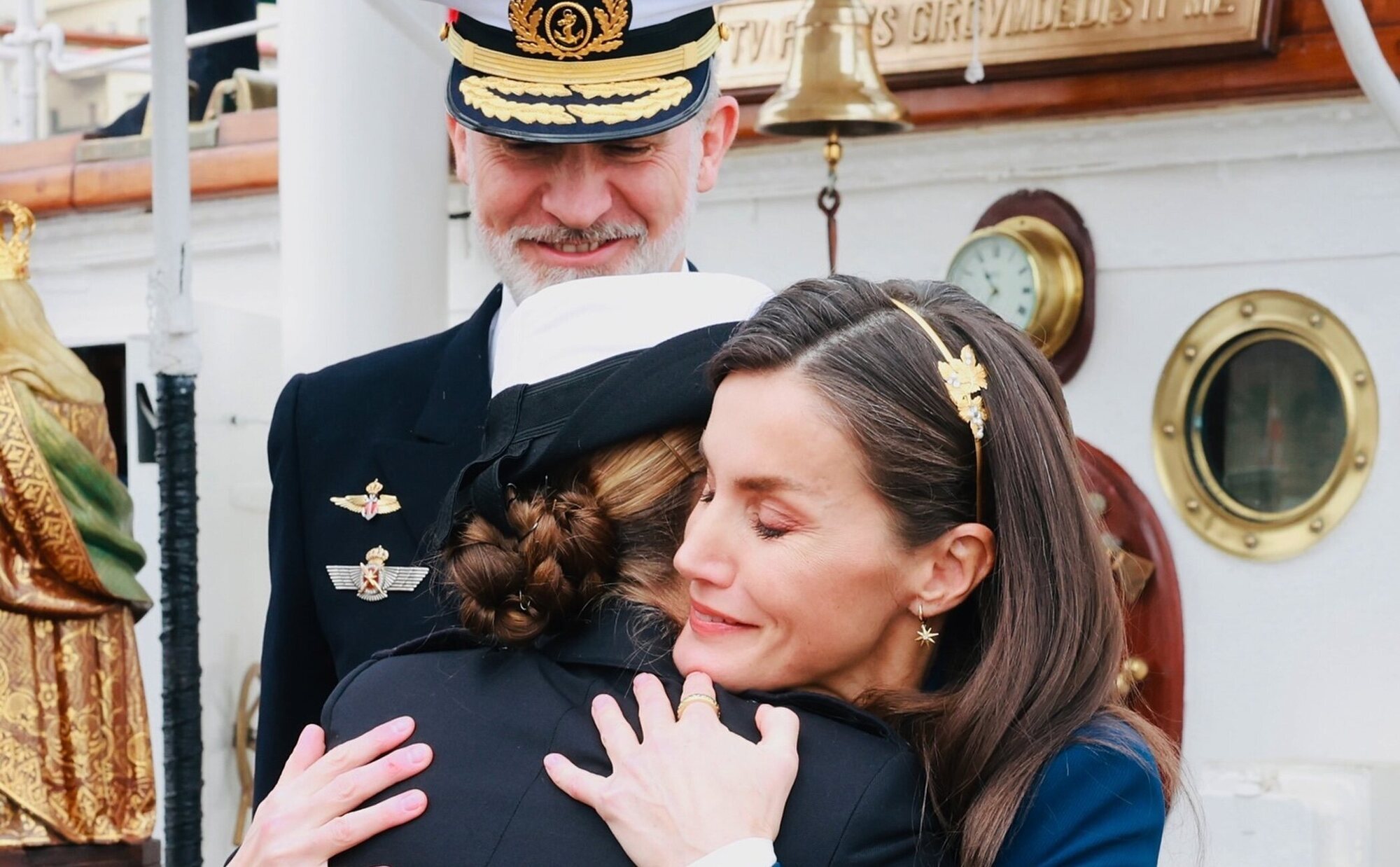 "¿Dónde está mi chica?": Las tiernas palabras de la Reina Letizia buscando a la Princesa Leonor en el Juan Sebastián de Elcano