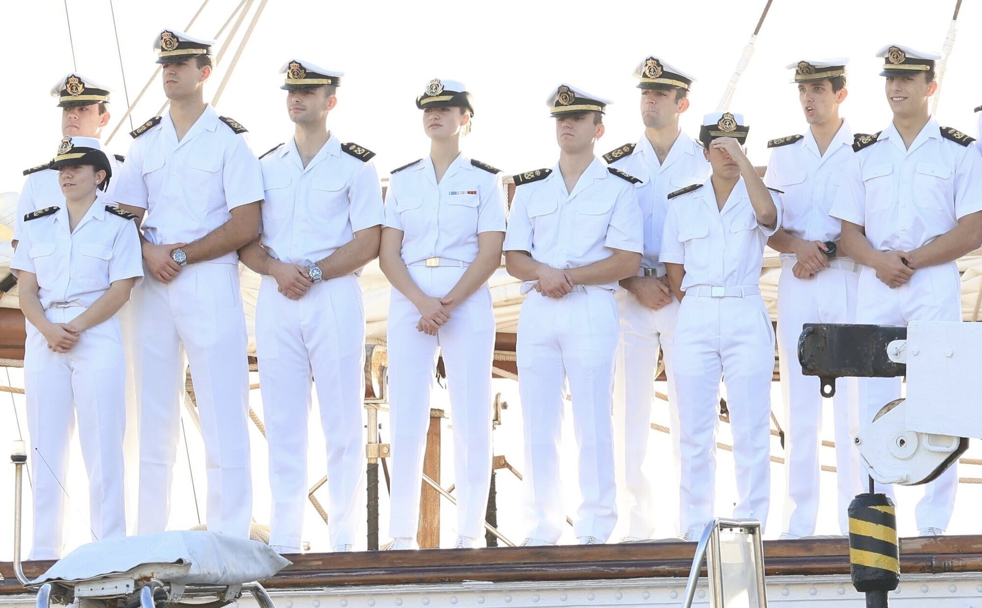 La Princesa Leonor desembarca en Tenerife en su primera parada a bordo del Juan Sebastián de Elcano