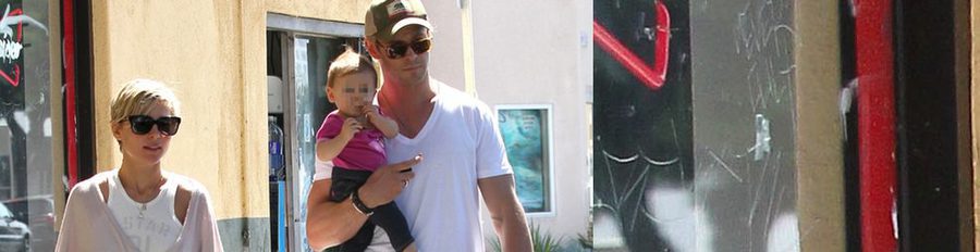 Elsa Pataky y Chris Hemsworth, una pareja de cine con su hija India Rose en Los Angeles