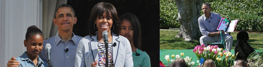 Barack y Michelle Obama celebran la Pascua leyendo libros y practicando deporte